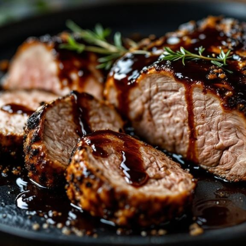 Espresso-Rubbed Pork Tenderloin with Balsamic Fig Glaze - Fresh Start 30: A Journey To Better Health